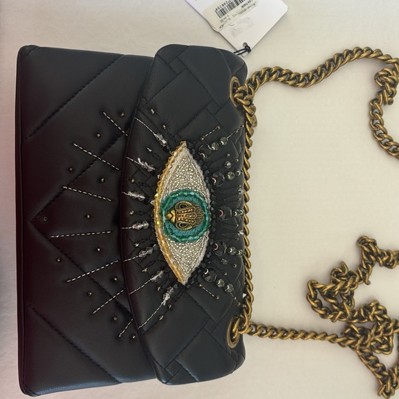 Kurt Geiger Leather Mini Kensington Eye Shoulder Bag - Picture 6 of 12